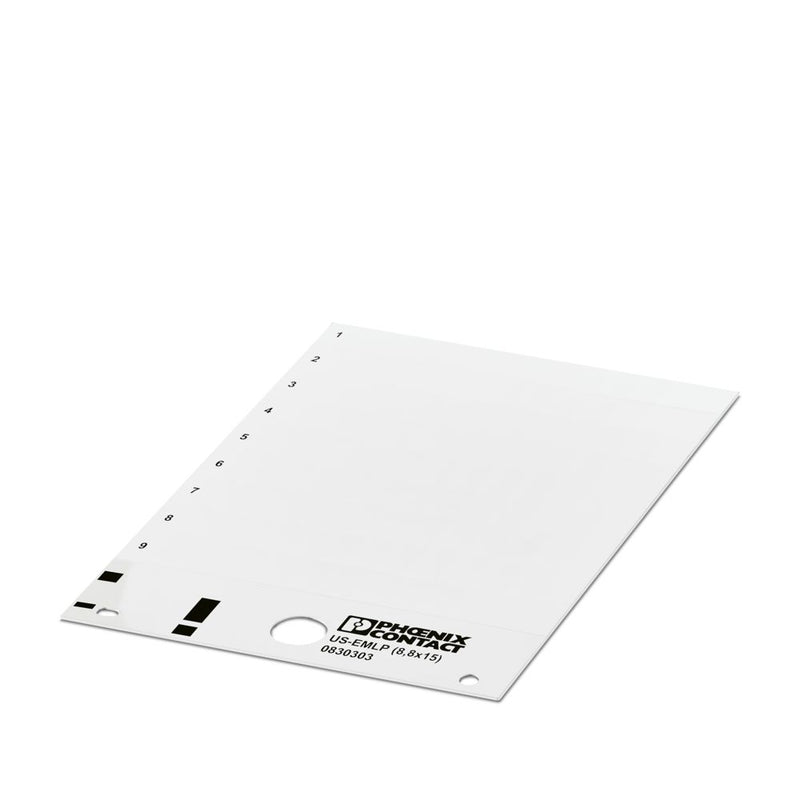 Rotulo de plástico US-EMLP (8,8X15) 0830303