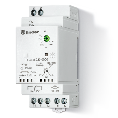 Interruptor Crepuscular 1Inv.-16A-230Vca 17.5 Mm