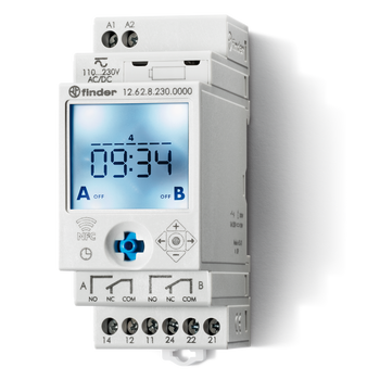 Interruptor Horario- 1 Conm.-16A-230 Vca NFC Funcion de Impulsos