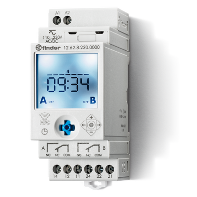Interruptor Horario- 1 Conm.-16A-230 Vca NFC Funcion de Impulsos