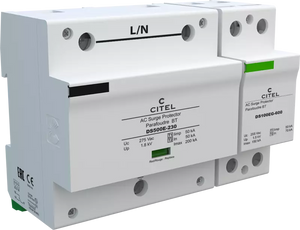 DPS monofásico 120/208V, Tipo 1, Iimp 50kA, protección MC/MD, señalización remota, configuración 1+1