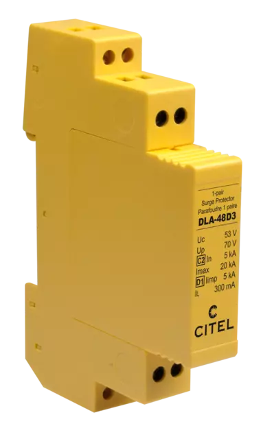 DPS riel DIN, 1 par línea ISDN-T0, 48V, enchufable