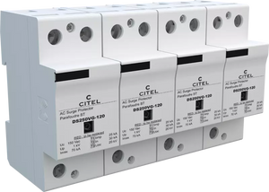 DPS trifásico+neutro 120/208V, Tipo 1, Iimp 25kA, señalización remota, protección MC, configuración 4+0, tecnología VG