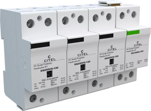 DPS trifásico+neutro 120/208V, Tipo 1, Iimp 25kA, señalización remota, protección MC/MD, configuración 3+1, tecnología VG