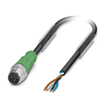 Cable para sensores/actuadores SAC-4P-M12MS/ 3,0-PUR