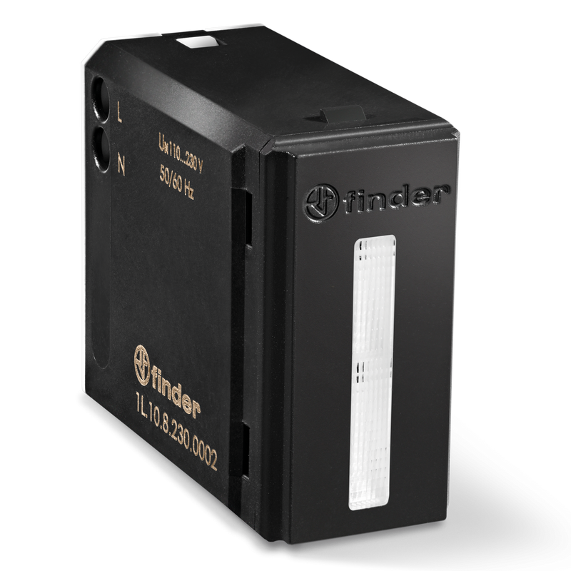 Lampara de emergencia Negra Led 230VAC. Autonomia 2.5 Hrs. Comp. Btcino, Gewis, Vimar, etc.