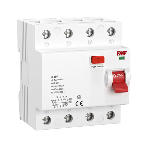 Interruptor Dif. Tetrapolar 63A 30mA AC