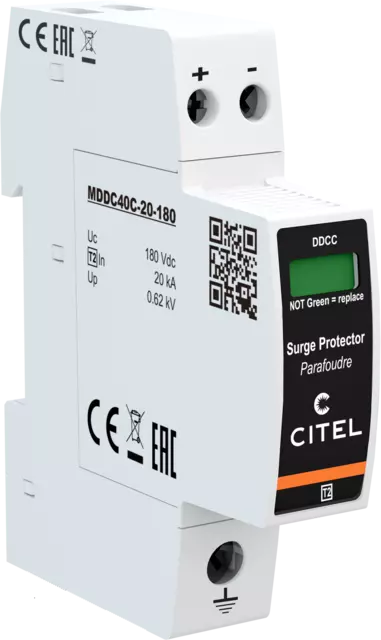 DPS compacto corriente continua, Uc 180Vdc, módulo enchufable, Imax 40kA