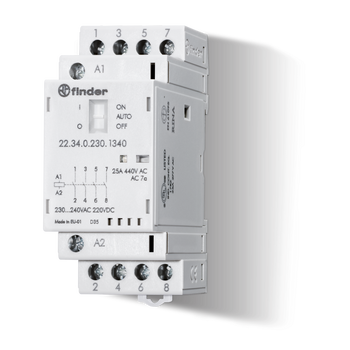 Mini Contactor Modular 4Na 25A Alimentacion 24 Vca/Vcc