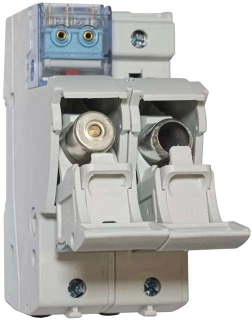Porta-fusible 1 fase+N (continuidad en N) para SFD1-13, señalización remota + fusibles