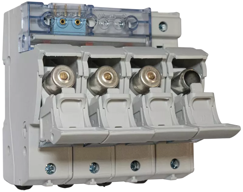 Porta-fusible 3 fases+N (continuidad en N) para SFD1-13, señalización remota