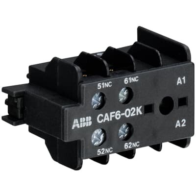 Contacto auxiliar frontal (2nc) CAF6-02K para K6- KC6