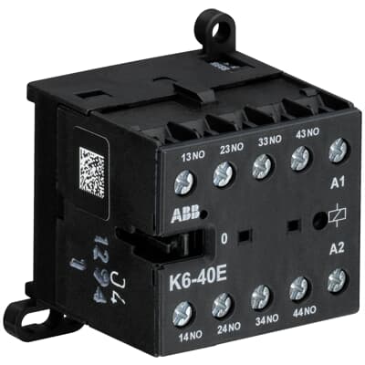 Mini contactor auxiliar (4na) K6-40E - Control: 110V CA