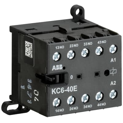 Mini contactor auxiliar (4na) KC6-40E - Control: 220-240V CC