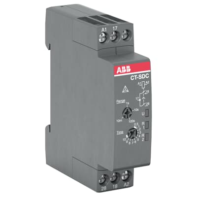 Rele temporizador star-deltaCT-SDC.22, 2 c/o (0.5…10 m) 24-48VDC/24-240VAC