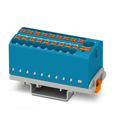 Bloque para distribucion PTFIX 6/18X2,5-NS35 BU