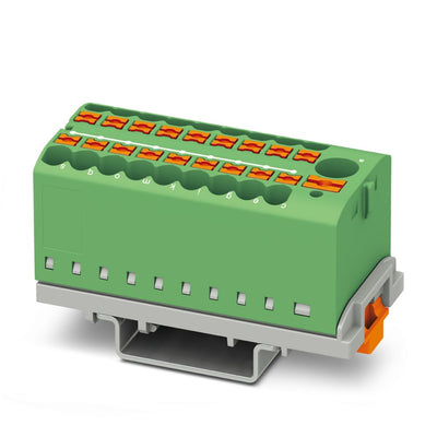 Bloque para distribucion PTFIX 6/18X2,5-NS35 GN