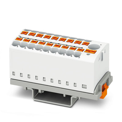 Bloque para distribucion PTFIX 6/18X2,5-NS35 WH