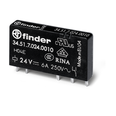 Micro Ultra Delgado 5Mm. 6 Amp 1P Bob 60 Vdc