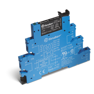 RELE INTERFASE MODULO 6 AMP 6MM 125VCC