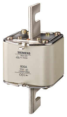 Fusibles NH, Clase gG, Tamaño 4, hasta 500V AC/ 440V DC, corriente nominal 800A