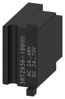 Varistores para contactor Tamaño S2 y S3, tensión 24-48V AC, 24-70V DC