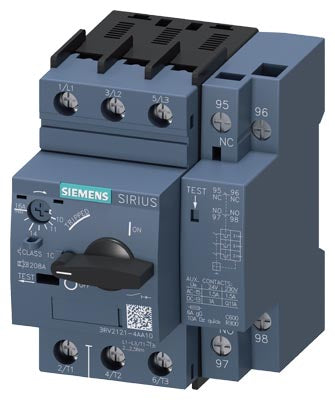 Interruptor Guardamotor tamaño S0 para protección de motores, Intensidad 10 a 16 A Cortocircuito 208 A Relé sobrecarga-