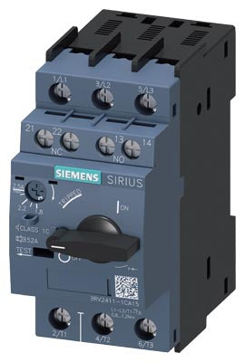 Interruptor Guardamotor tamaño S00 para protección de transformador, Intensidad 1,8...2,5 A. Cortocircuito 52 A
