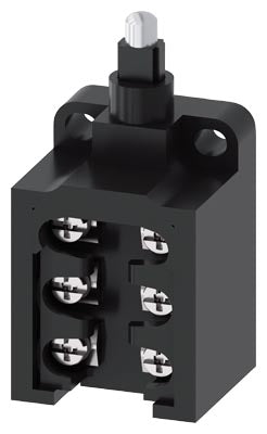 Interruptor de posicion caja de plastico sin caja 30 mm 1NA/2NC contactos de accion brusca vastago metalico, IP10
