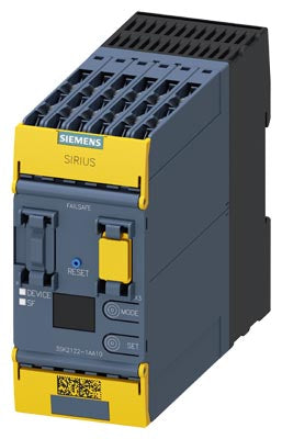Relé de seguridad, unidad base parametrizable, 4 canales de seguridad, Voltaje de Control Us=24V DC, ancho de 45mm