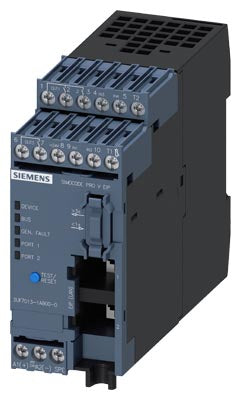 Unidad Base SIMOCODE pro V, ETHERNET/IP, 100Mbps, 2 Puertos RJ45, 4 Entradas/3 Salidas, Voltaje de Control 24V DC
