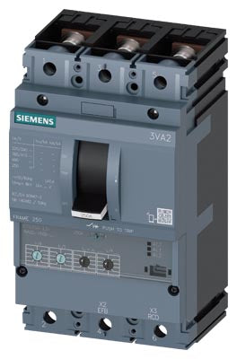 Interruptor automático, 3 Polos, Clase M Icu=55kA, ETU 350 LSI, In=250 A, Ir=100…250A , Ii=10 x In
