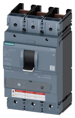 Interruptor Automático 3VA5, 3 Polos, Clase H Icu=65kA, ATAM In=300A, Ir=240A…300A, Ii=5…10 x In