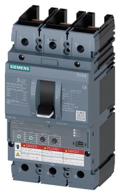 Interruptor Automático 3VA6, 3 Polos, Clase H Icu=65kA, ETU350 LSI, In=250A, Ir=100A…250A