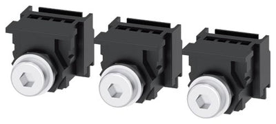 Terminales de conexión plana con tornillos, 3 unidades, compatible con 3VA1 100/160