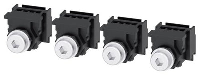 Terminales de conexión plana con tornillos, 4 unidades, compatible con 3VA1 100/160
