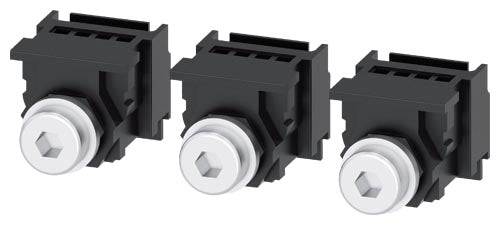 Kit de terminales 3 unidades, conexión plana con tornillos, accesorio para 3VA51