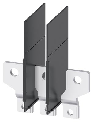 Terminales de conexión a barra con separadores de fase, 3 unidades, compatible con 3VA1 100/160