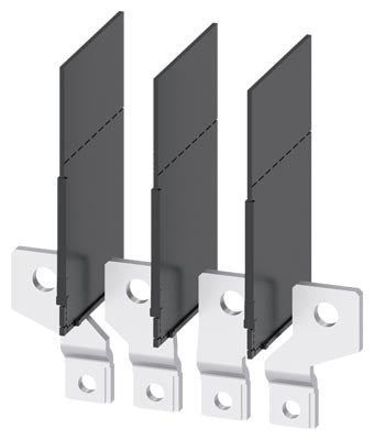 Terminales de conexión a barra con separadores de fase, 4 unidades, compatible con 3VA1 100/160