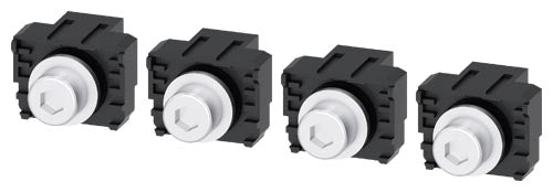 Terminales de conexión plana con tornillos, 4 unidades, compatible con 3VA2 100/160/250
