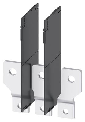 Terminales de conexión a barra con separadores de fase, 3 unidades, compatible con 3VA2 100/160/250