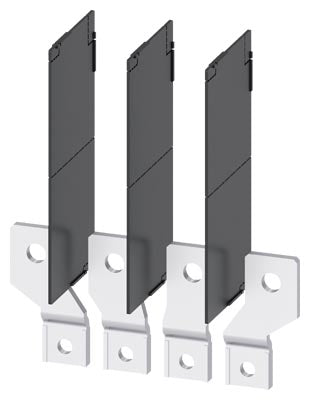 Terminales de conexión a barra con separadores de fase, 4 unidades, compatible con 3VA2 100/160/250