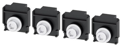 Terminales de conexión plana con tornillos, 4 unidades, compatible con 3VA1 400/630, 3VA2 400/630