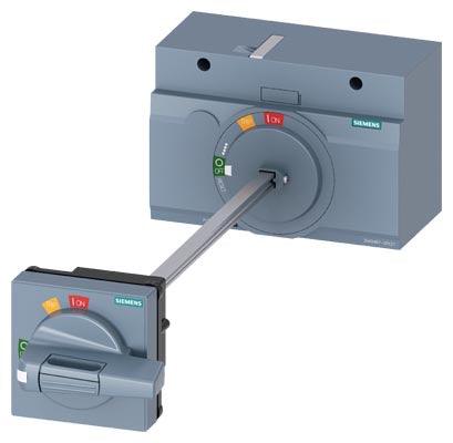Accionamiento giratorio para puerta estándar, grado de protección IP65, con enclavamiento de puerta, compatible con 3VA1 400/630, 3VA2 400/630