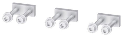 Conexión plana por tornillo 3 uds. rosca en pulgadas accesorios para: 3VA57/58/59 3VA67/68/69