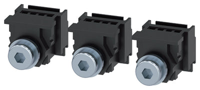 Terminales de conexión plana con tornillos, 3 unidades, compatible con 3VM 160