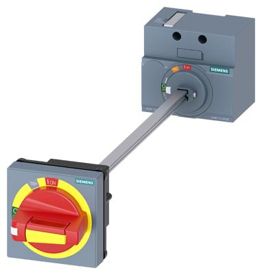 Accionamiento giratorio para puerta parada de emergencia, grado de protección IP65, con enclavamiento de puerta, compatible con 3VM 100/160