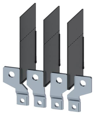 Terminales de conexión a barra con separadores de fase, 4 unidades, compatible con 3VM 100/160