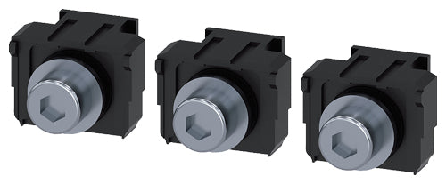Terminales de conexión plana con tornillos, 3 unidades, compatible con 3VM 250