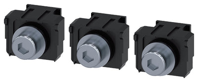 Terminales de conexión plana con tornillos, 3 unidades, compatible con 3VM 250